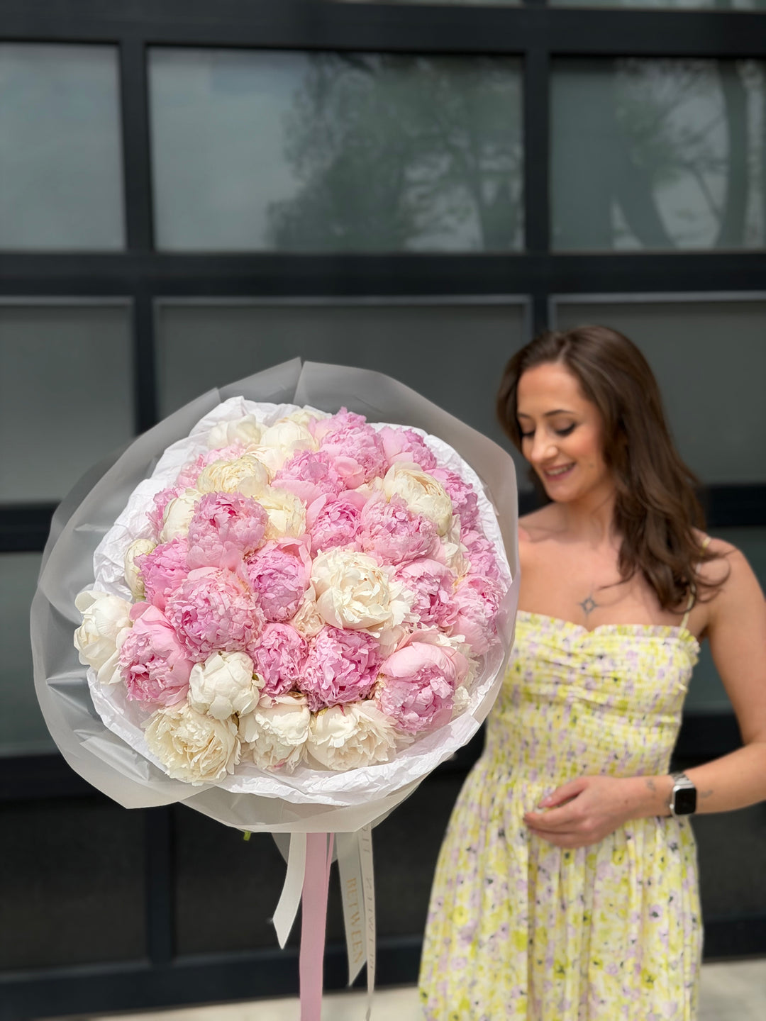 Mix of White &amp; Pink Peonies