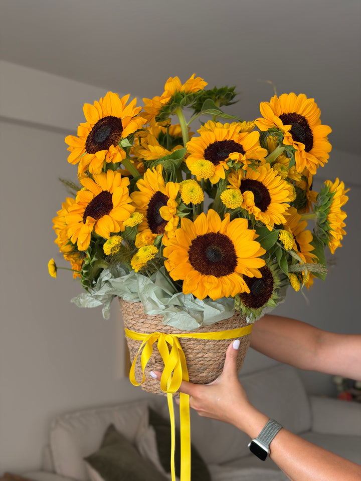 Sunflower Basket