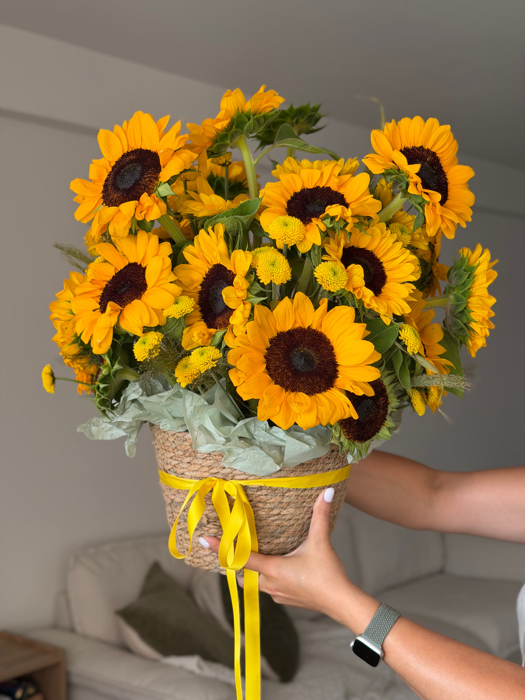 Sunflower Basket