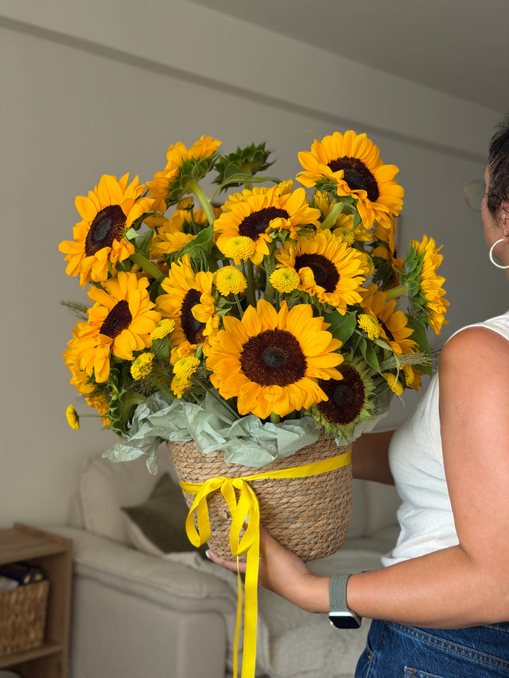 Sunflower Basket