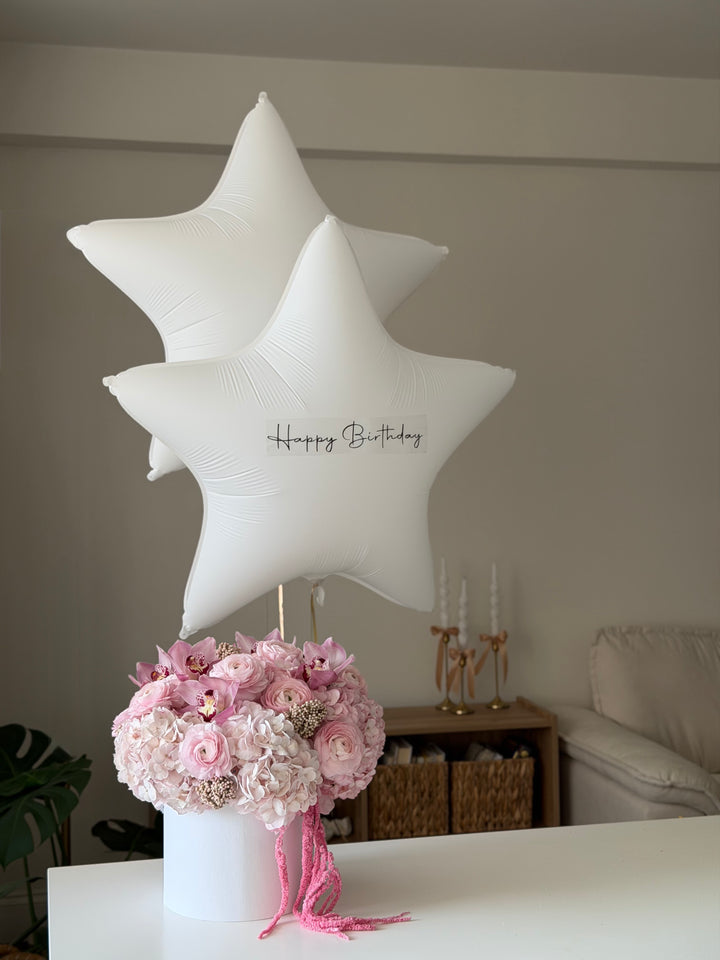 Powder Pink Flower Box